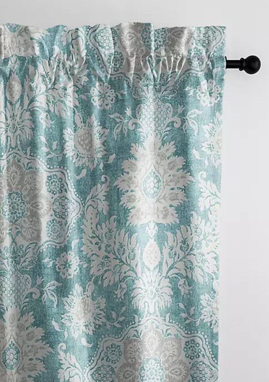 Home * | 6Ix Tailors Fine Linens Osha Pole Top Drapery Panel Pair (50 W X 120 L) Aqua/Teal