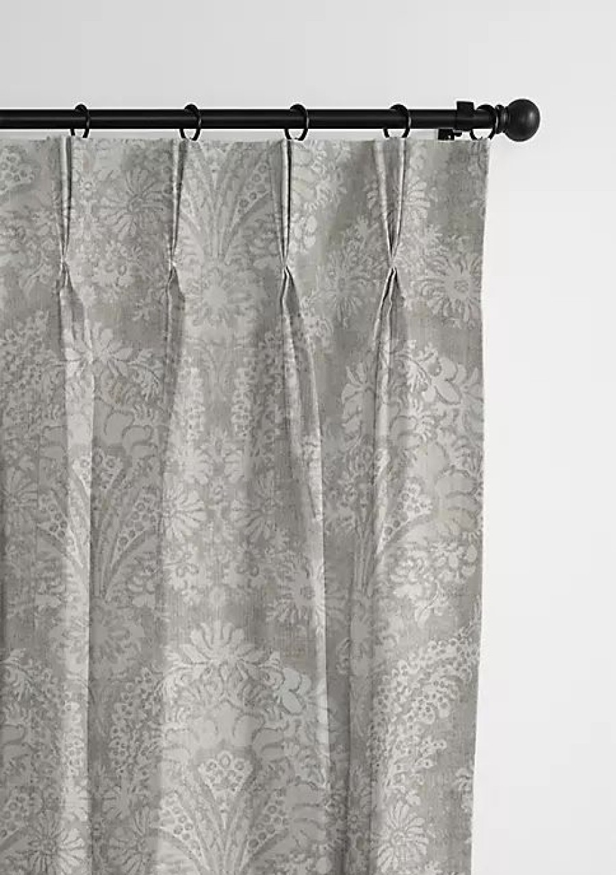 Home * | 6Ix Tailors Fine Linens Ophelia Pinch Pleat Drapery Panel Pair (20 W X 120 L) Stone