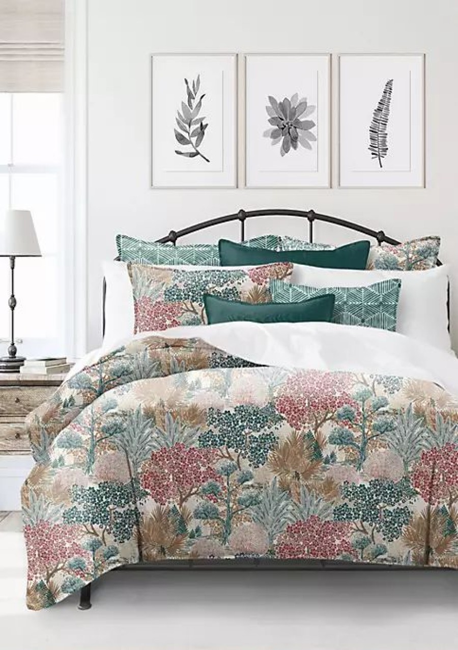 Bed & Bath * | 6Ix Tailors Fine Linens Marikka Full/Double Duvet Cover & 2 Shams Set Teal