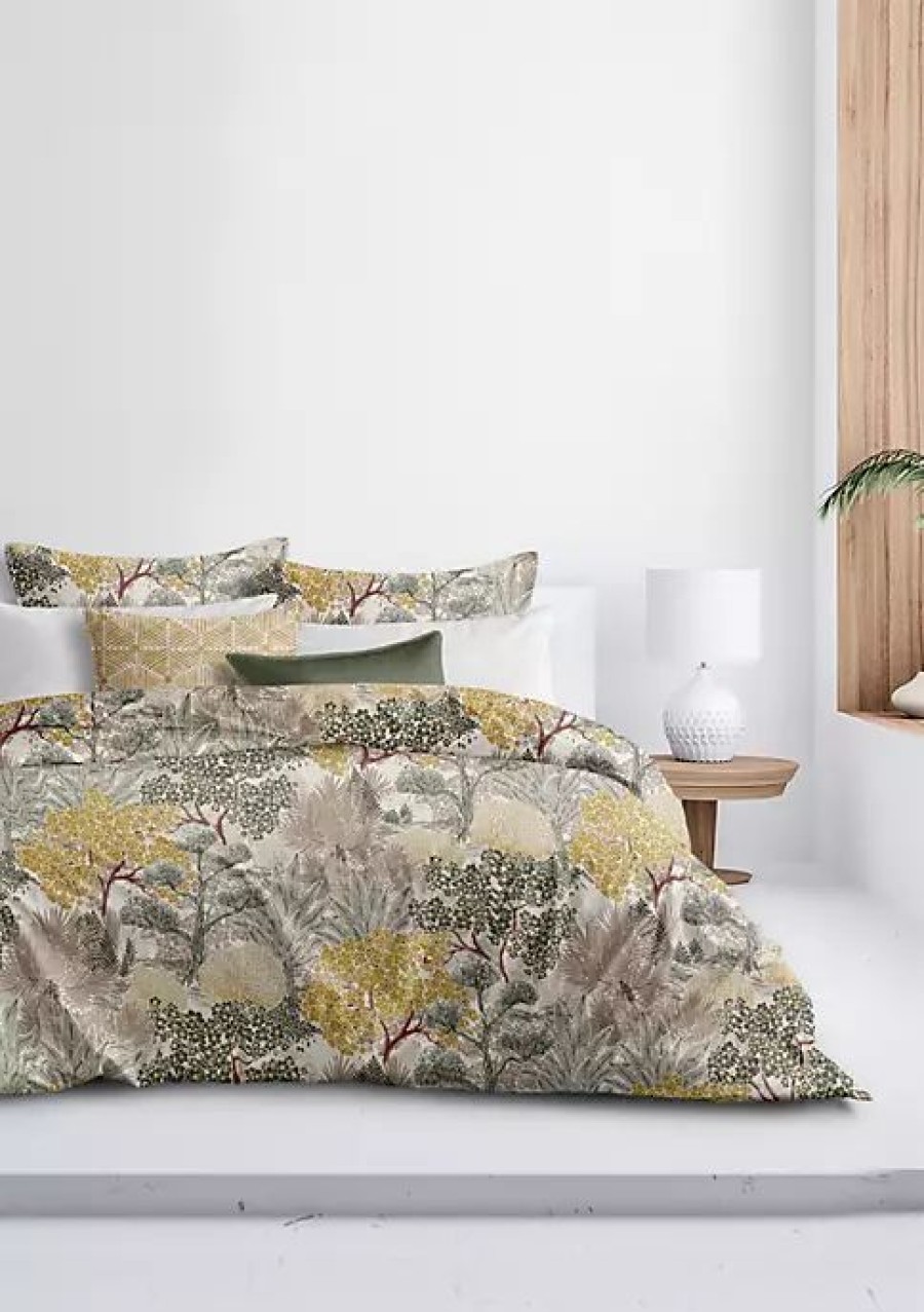 Bed & Bath * | 6Ix Tailors Fine Linens Marikka California King Duvet Cover & 2 Shams Set Natural