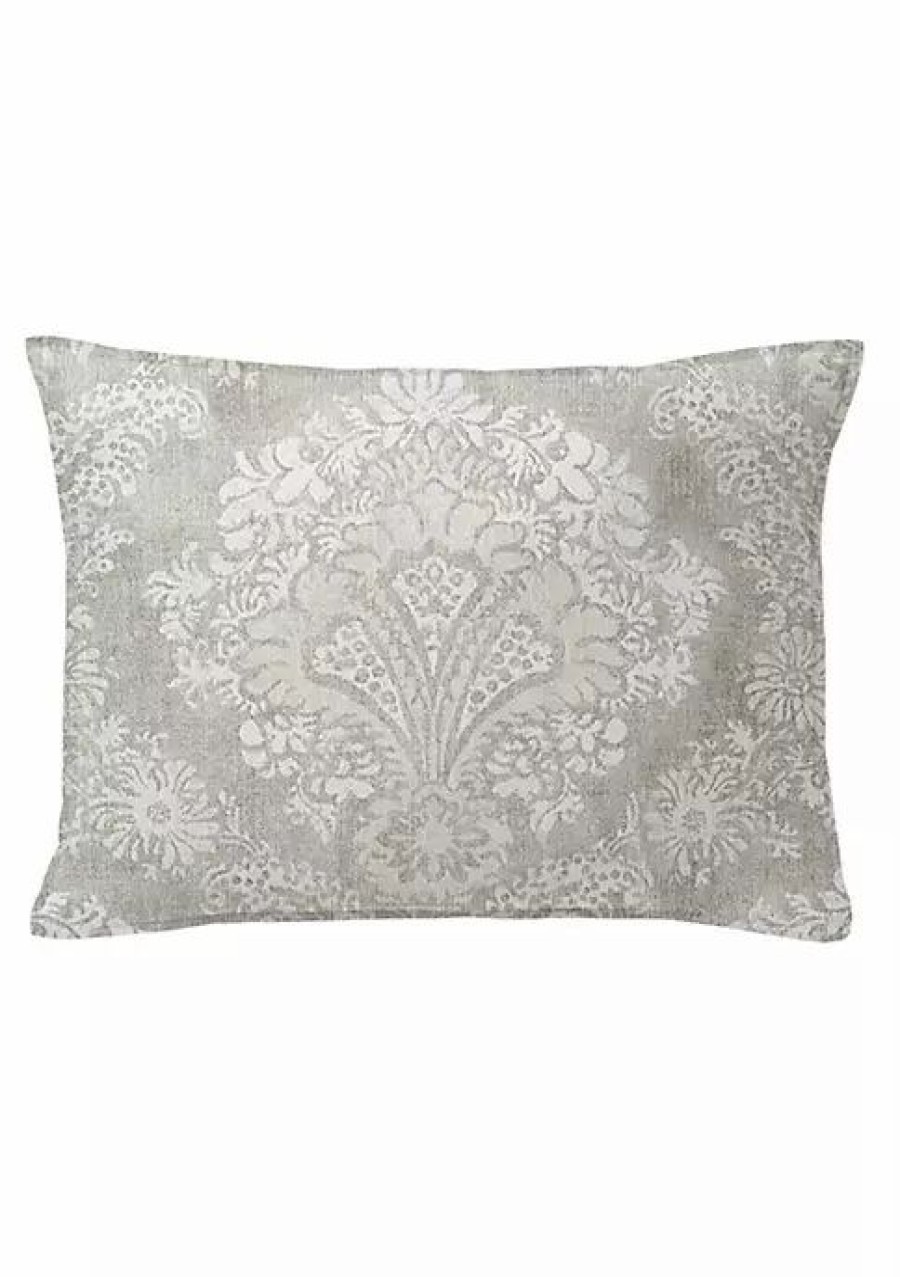 Home * | 6Ix Tailors Fine Linens Ophelia 14X20 Oblong Decor Pillow (Feather Insert) Stone