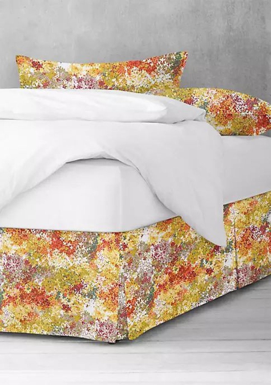 Bed & Bath * | 6Ix Tailors Fine Linens Lantana Full/Double Bed Skirt 18 Drop Orange