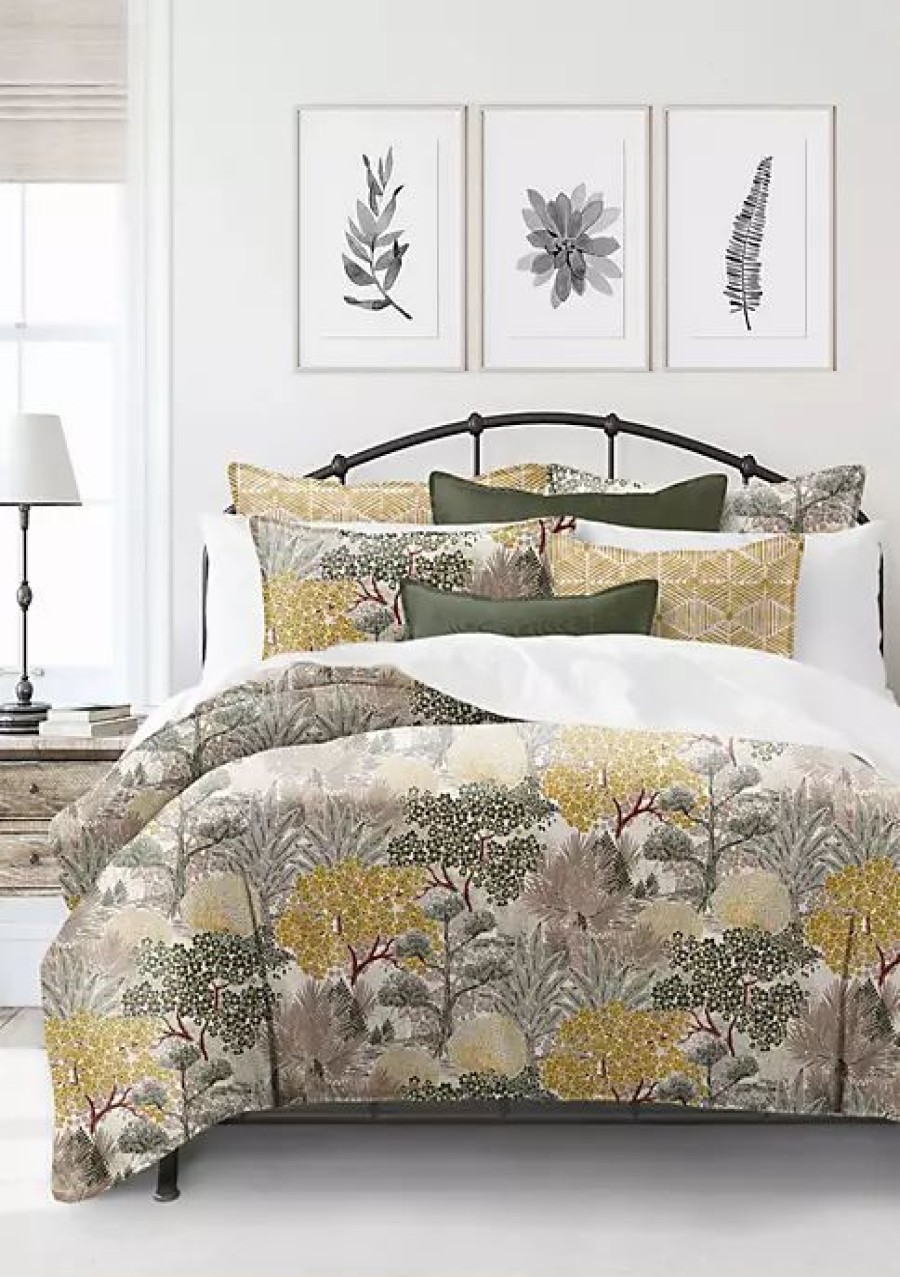 Bed & Bath * | 6Ix Tailors Fine Linens Marikka Queen Comforter & 2 Shams Set Natural