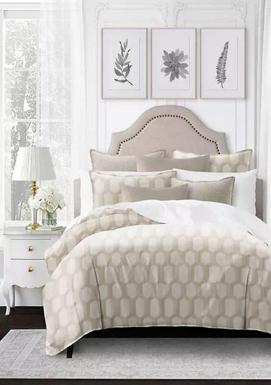 Bed & Bath * | 6Ix Tailors Fine Linens Isabella King Comforter & 2 Shams Set Natural