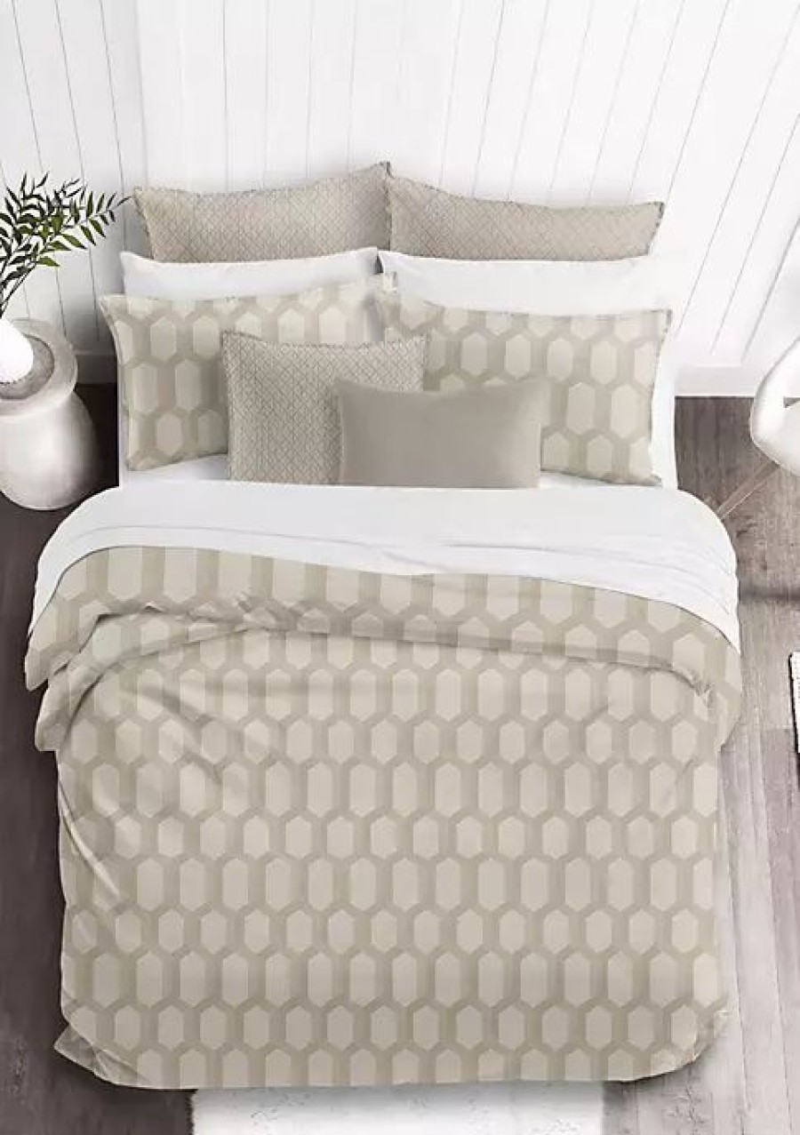 Bed & Bath * | 6Ix Tailors Fine Linens Isabella King Comforter & 2 Shams Set Natural