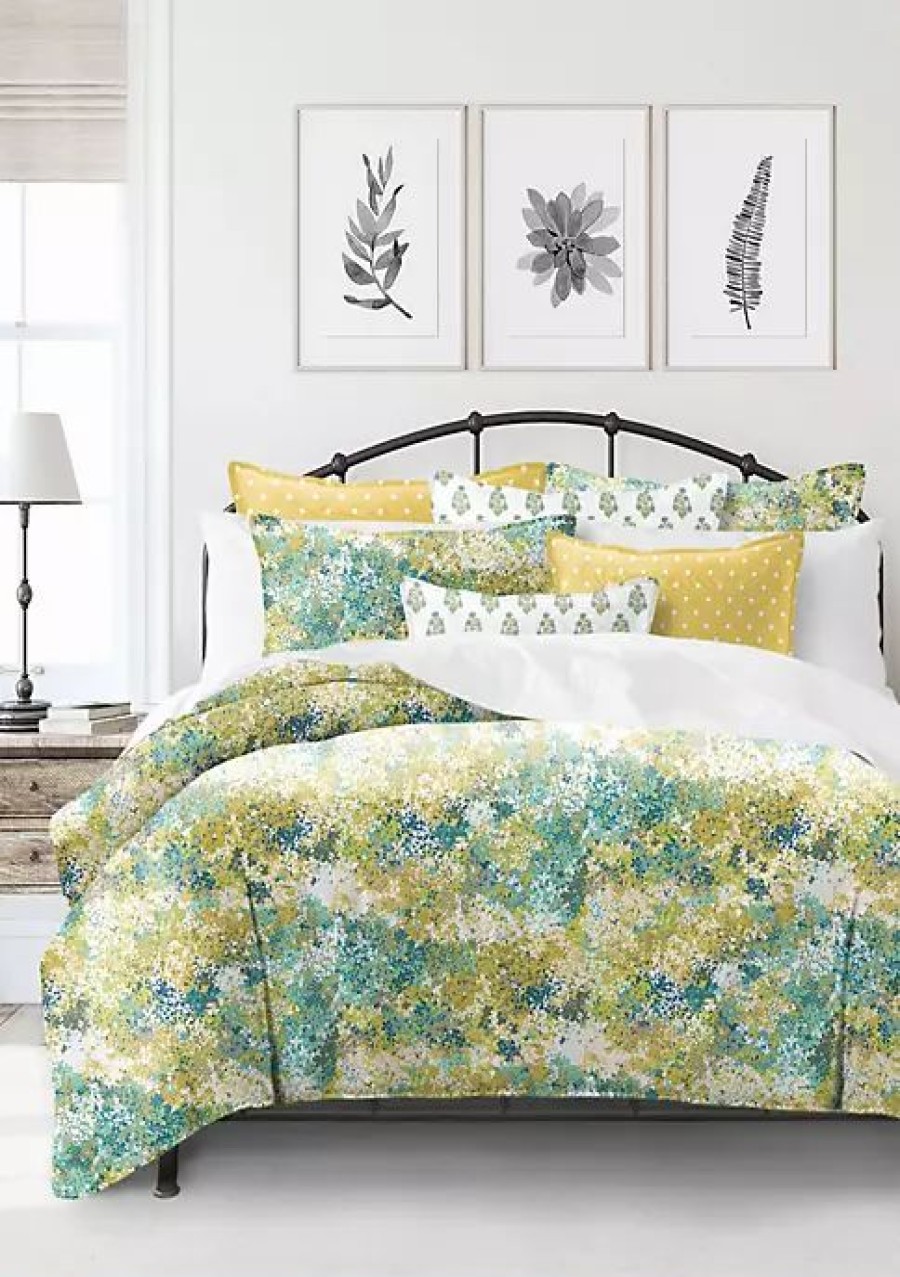 Bed & Bath * | 6Ix Tailors Fine Linens Lantana Queen Coverlet & 2 Shams Set Blue