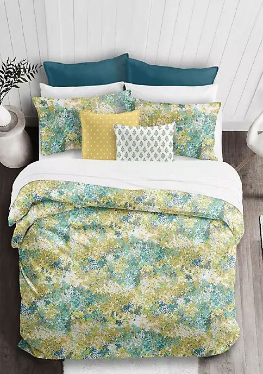 Bed & Bath * | 6Ix Tailors Fine Linens Lantana Queen Coverlet & 2 Shams Set Blue