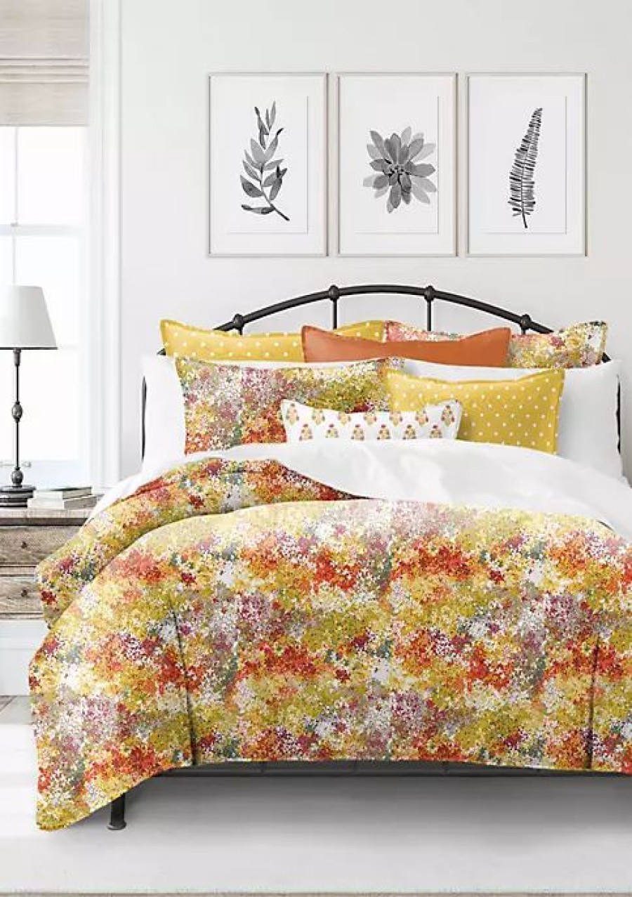 Bed & Bath * | 6Ix Tailors Fine Linens Lantana Queen Comforter & 2 Shams Set Orange