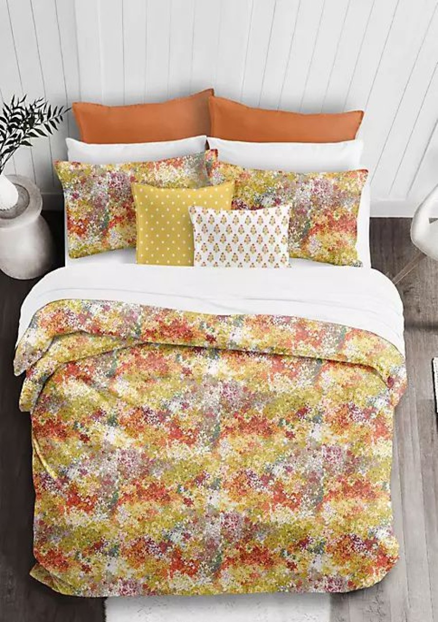 Bed & Bath * | 6Ix Tailors Fine Linens Lantana Queen Comforter & 2 Shams Set Orange