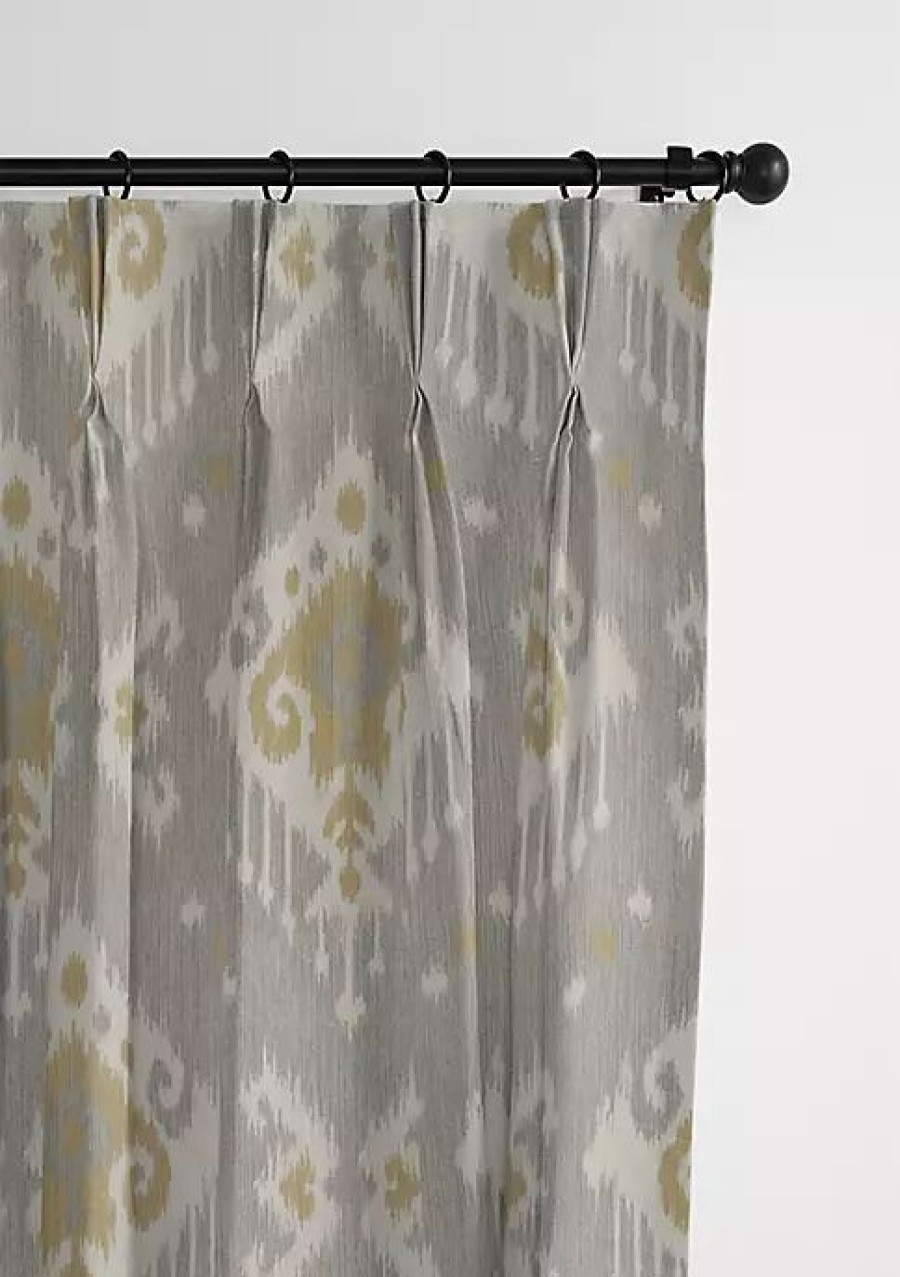 Home * | 6Ix Tailors Fine Linens Mahal Pinch Pleat Drapery Panel Pair (20 W X 120 L) Gray