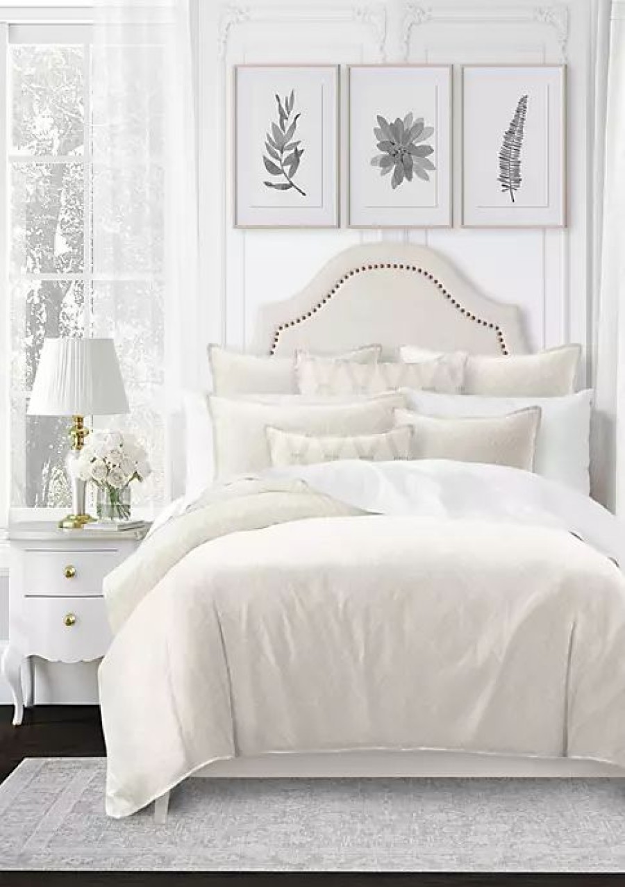 Bed & Bath * | 6Ix Tailors Fine Linens Luella Twin Comforter & 1 Sham Set Ivory