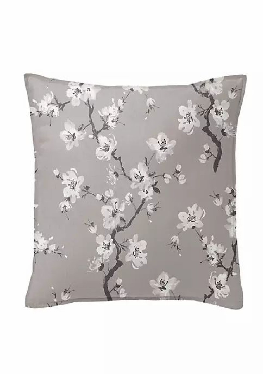 Home * | 6Ix Tailors Fine Linens Sakura 20 Sq Decor Pillow (Feather Insert) Taupe