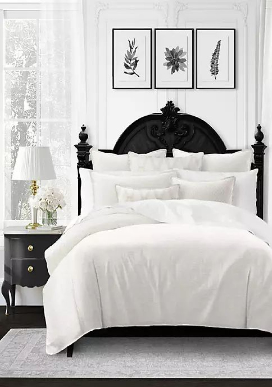 Bed & Bath * | 6Ix Tailors Fine Linens Metallic Threads King Comforter & 2 Shams Set Zinc