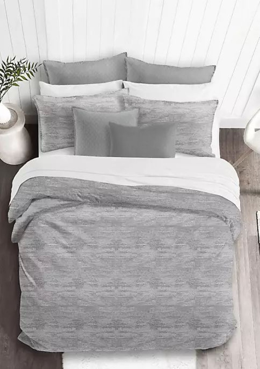 Bed & Bath * | 6Ix Tailors Fine Linens Cabrera California King Comforter & 2 Shams Set Gray