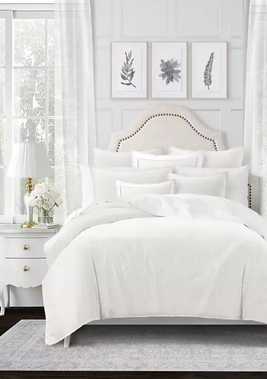 Bed & Bath * | 6Ix Tailors Fine Linens Marlene Full/Double Coverlet & 2 Shams Set Alabaster