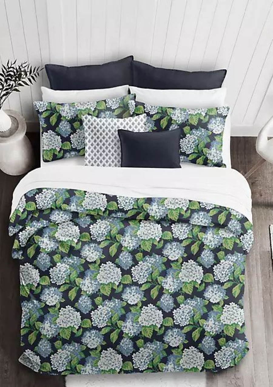 Bed & Bath * | 6Ix Tailors Fine Linens Midnight Garden California King Coverlet & 2 Shams Set Navy