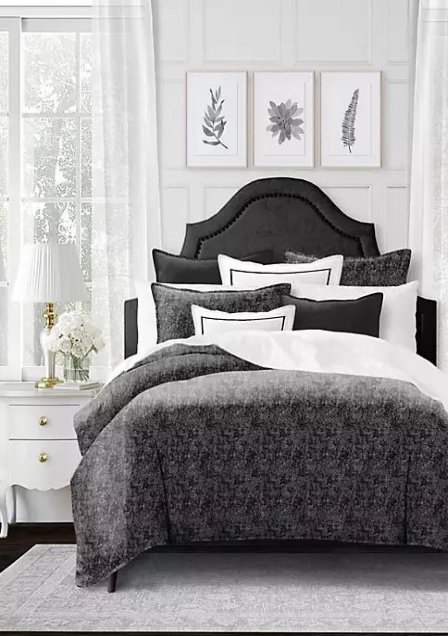 Bed & Bath * | 6Ix Tailors Fine Linens Langston King Comforter & 2 Shams Set Onyx