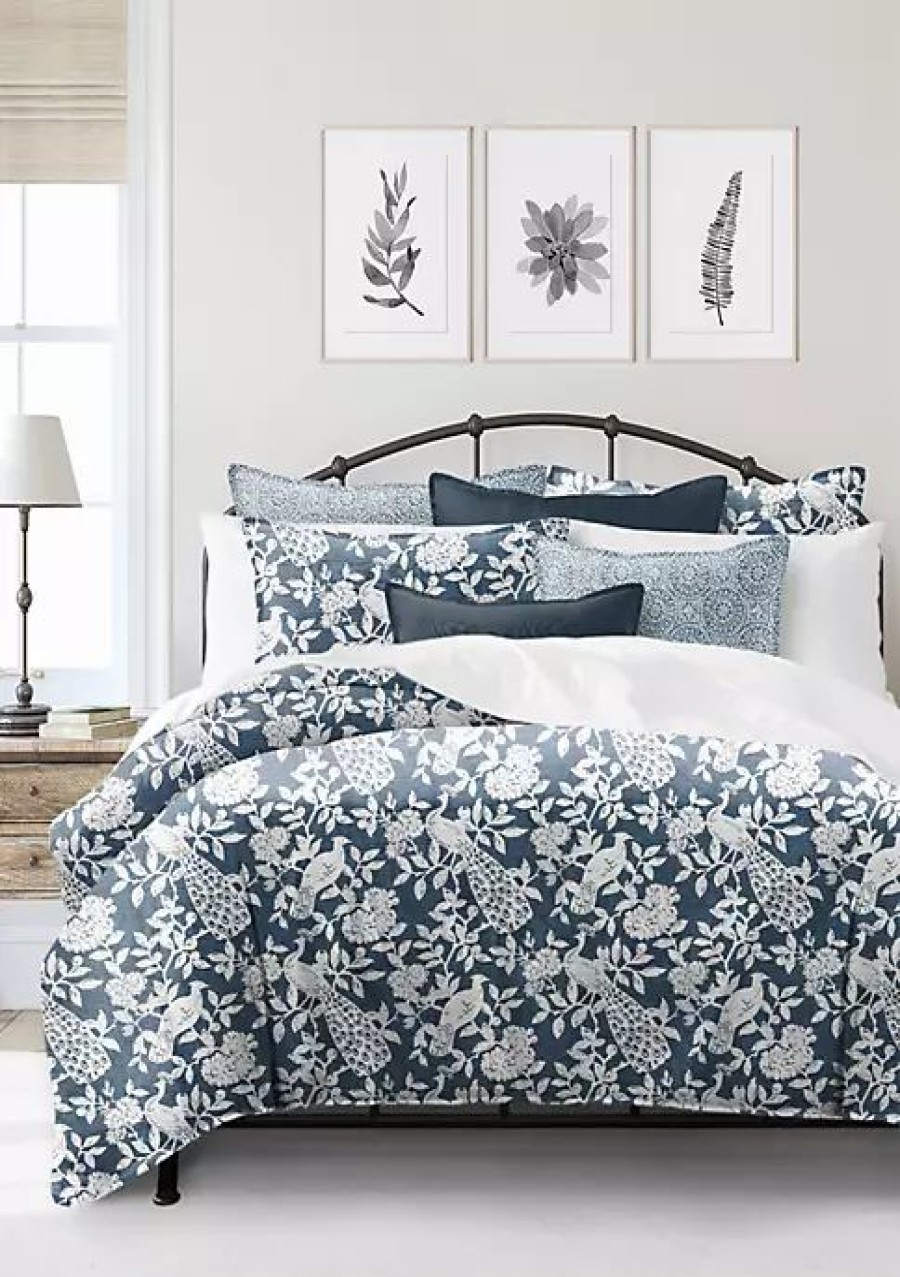 Bed & Bath * | 6Ix Tailors Fine Linens Lark Full/Double Coverlet & 2 Shams Set Navy