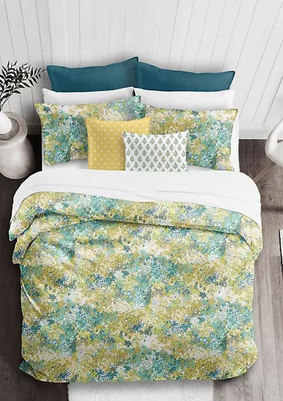 Bed & Bath * | 6Ix Tailors Fine Linens Lantana Queen Comforter & 2 Shams Set Blue