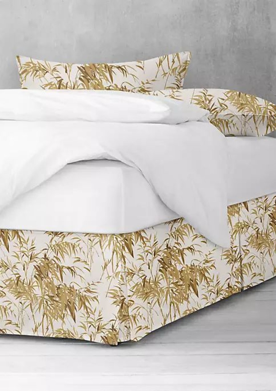 Bed & Bath * | 6Ix Tailors Fine Linens Bamboo Harvest Full/Double Bed Skirt 15 Drop Gold