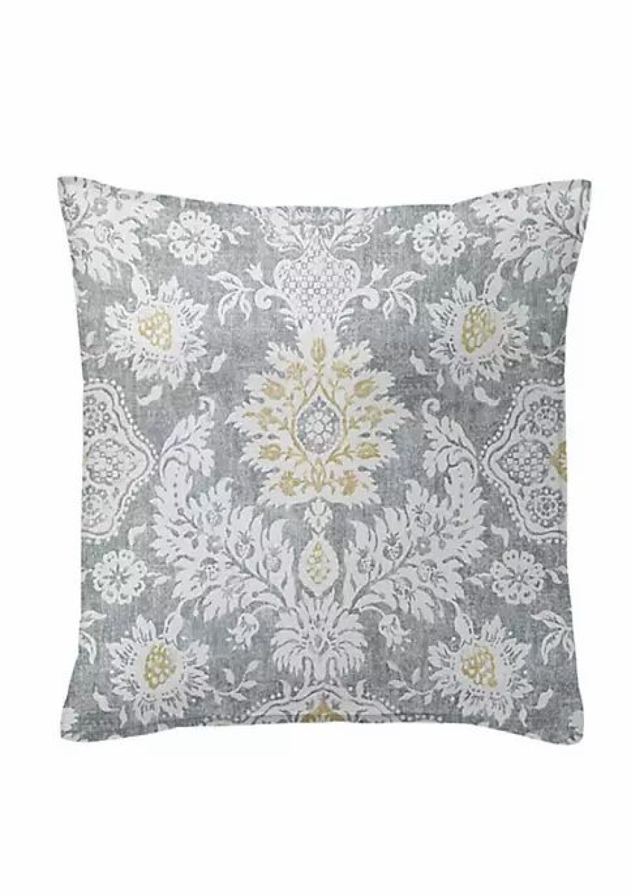 Home * | 6Ix Tailors Fine Linens Osha 20 Sq Decor Pillow (Feather Insert) Barley/Gray