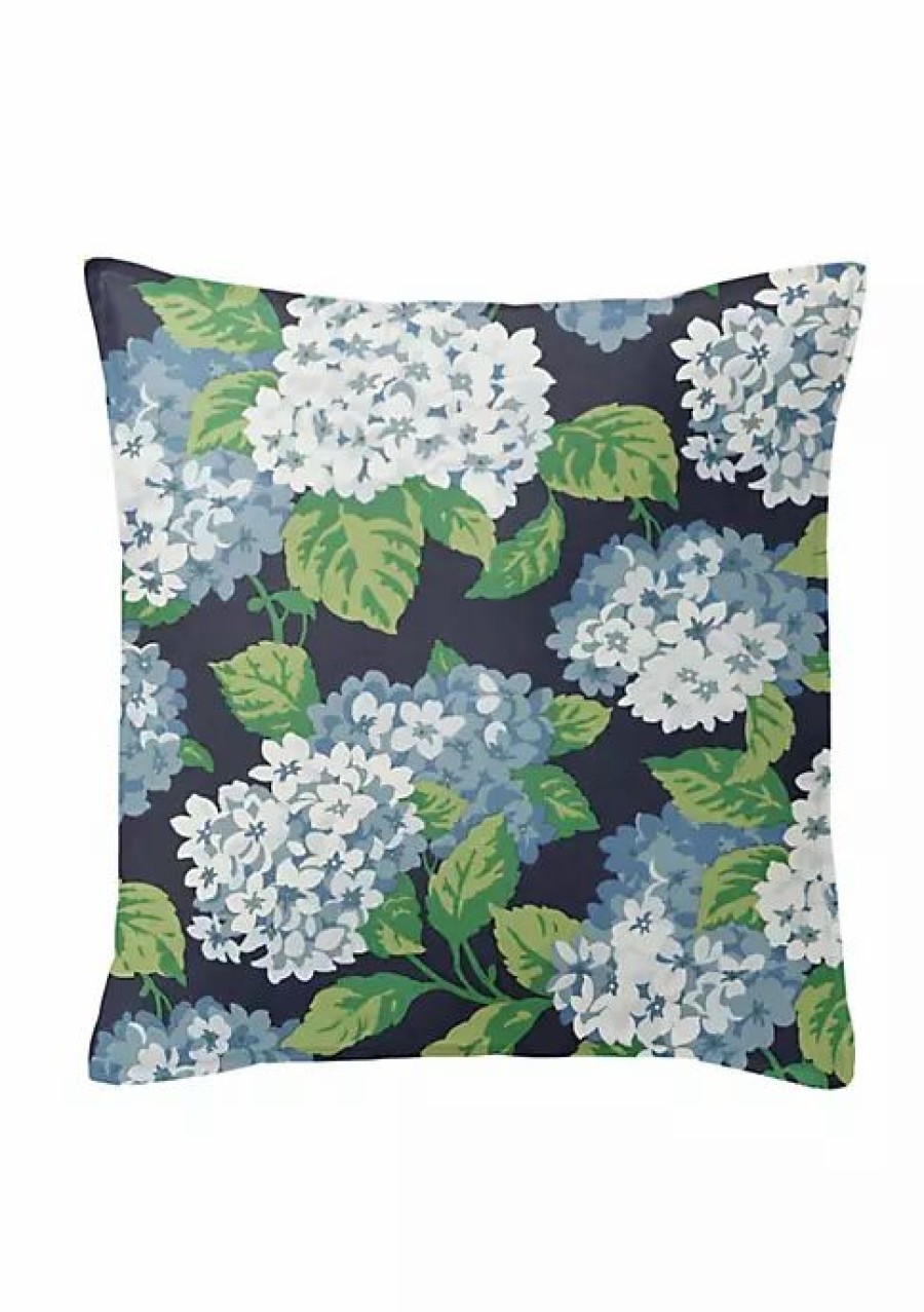 Home * | 6Ix Tailors Fine Linens Midnight Garden 24 Sq Decor Pillow (Feather Insert) Navy