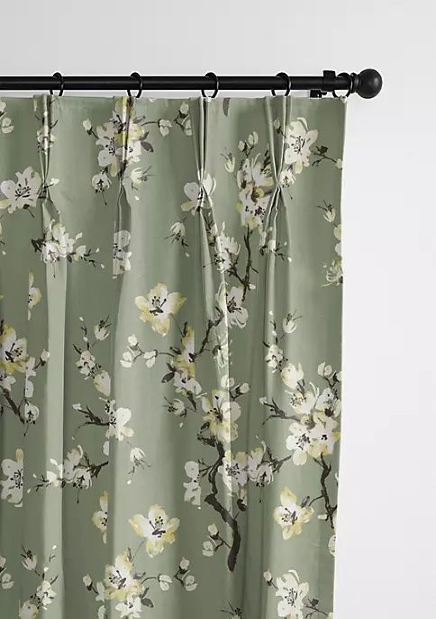 Home * | 6Ix Tailors Fine Linens Sakura Pinch Pleat Drapery Panel Pair (20 W X 144 L) Green