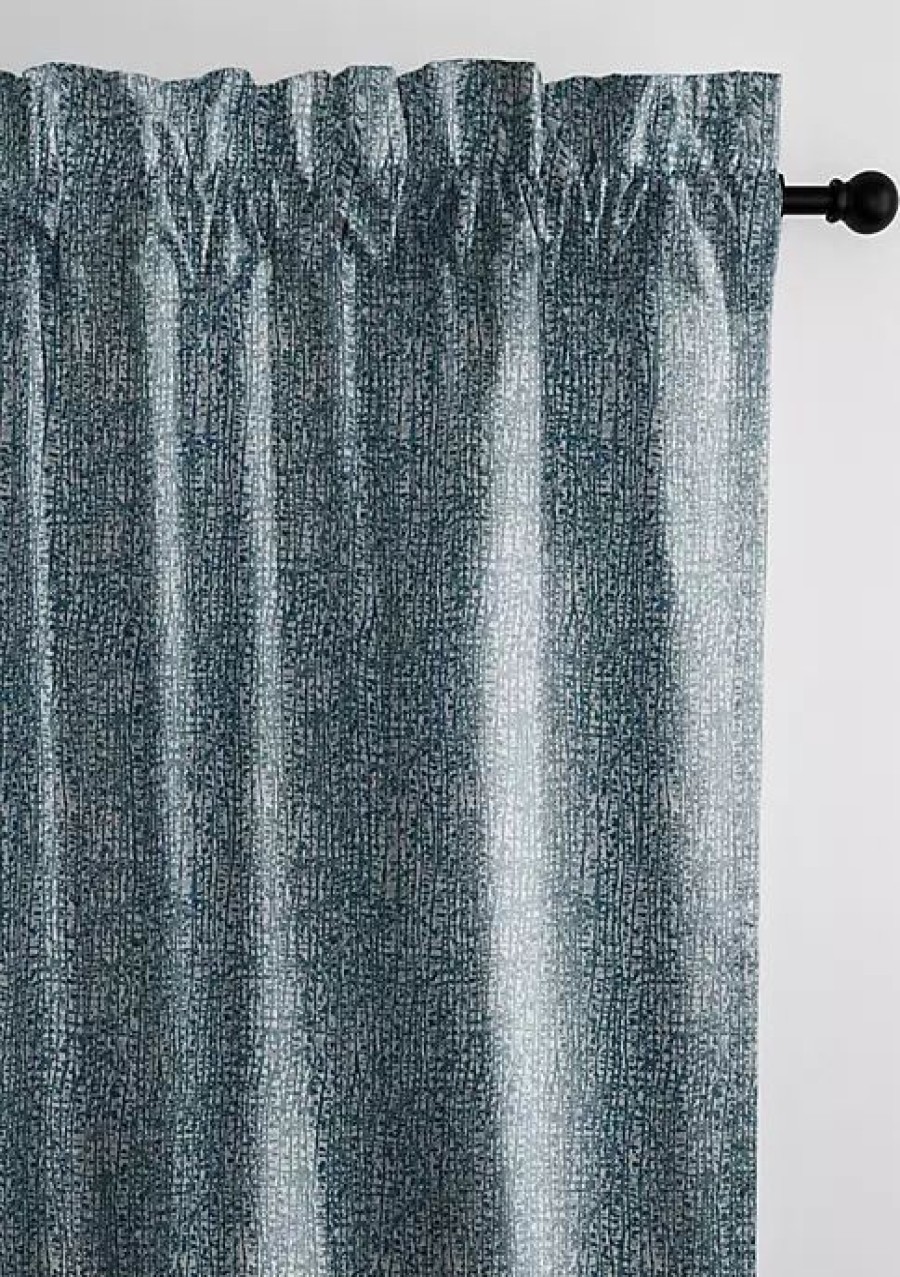 Home * | 6Ix Tailors Fine Linens Rivington Pole Top Drapery Panel Pair (50 W X 144 L) Marine