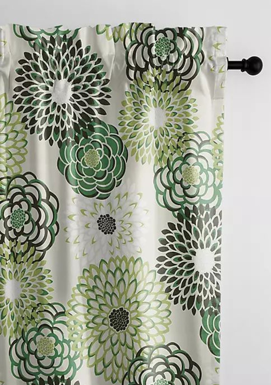 Home * | 6Ix Tailors Fine Linens Garden Stow Pole Top Drapery Panel Pair (50 W X 132 L) Green