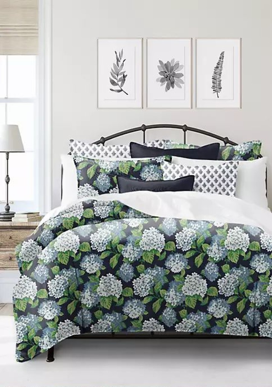 Bed & Bath * | 6Ix Tailors Fine Linens Midnight Garden California King Comforter & 2 Shams Set Navy