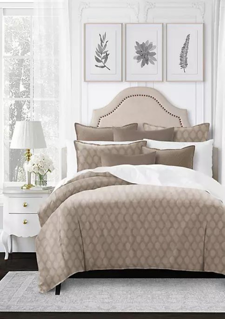 Bed & Bath * | 6Ix Tailors Fine Linens Desdemona California King Comforter & 2 Shams Set Natural