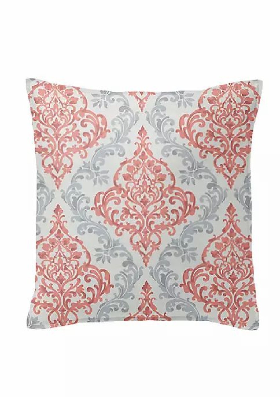 Home * | 6Ix Tailors Fine Linens Adira 20 Sq Decor Pillow (Feather Insert) Coral