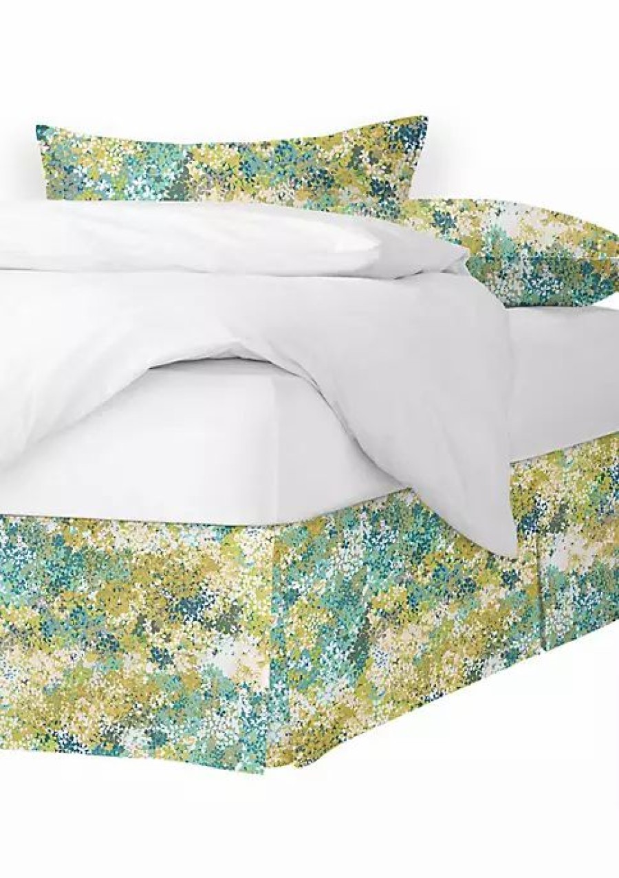 Bed & Bath * | 6Ix Tailors Fine Linens Lantana Cal-King Bed Skirt 15 Drop Blue