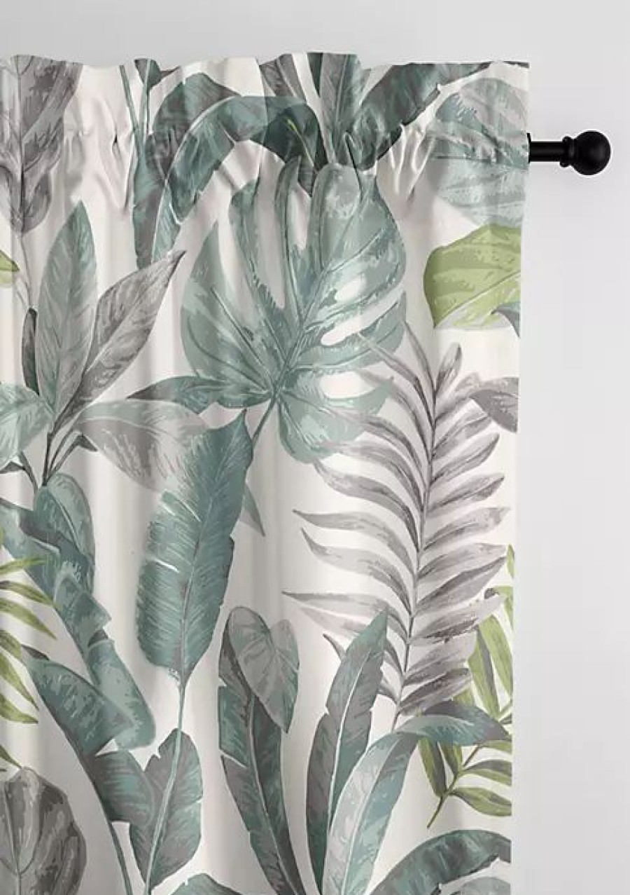 Home * | 6Ix Tailors Fine Linens Palm Bay Pole Top Drapery Panel Pair (50 W X 96 L) Seafoam